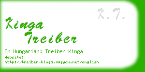 kinga treiber business card